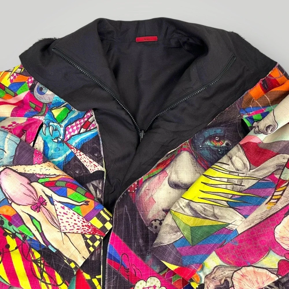 Yohji Yamamoto x Yasuto Sasada Artist Jacket Womens 2 Ikram Japan Authenticated - Picture 9 of 16